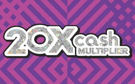 20X CASH MULTIPLIER scratch-off ticket