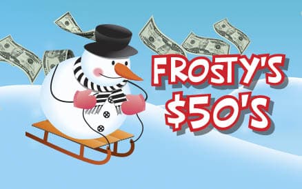 FROSTY'S $50S scratch-off ticket