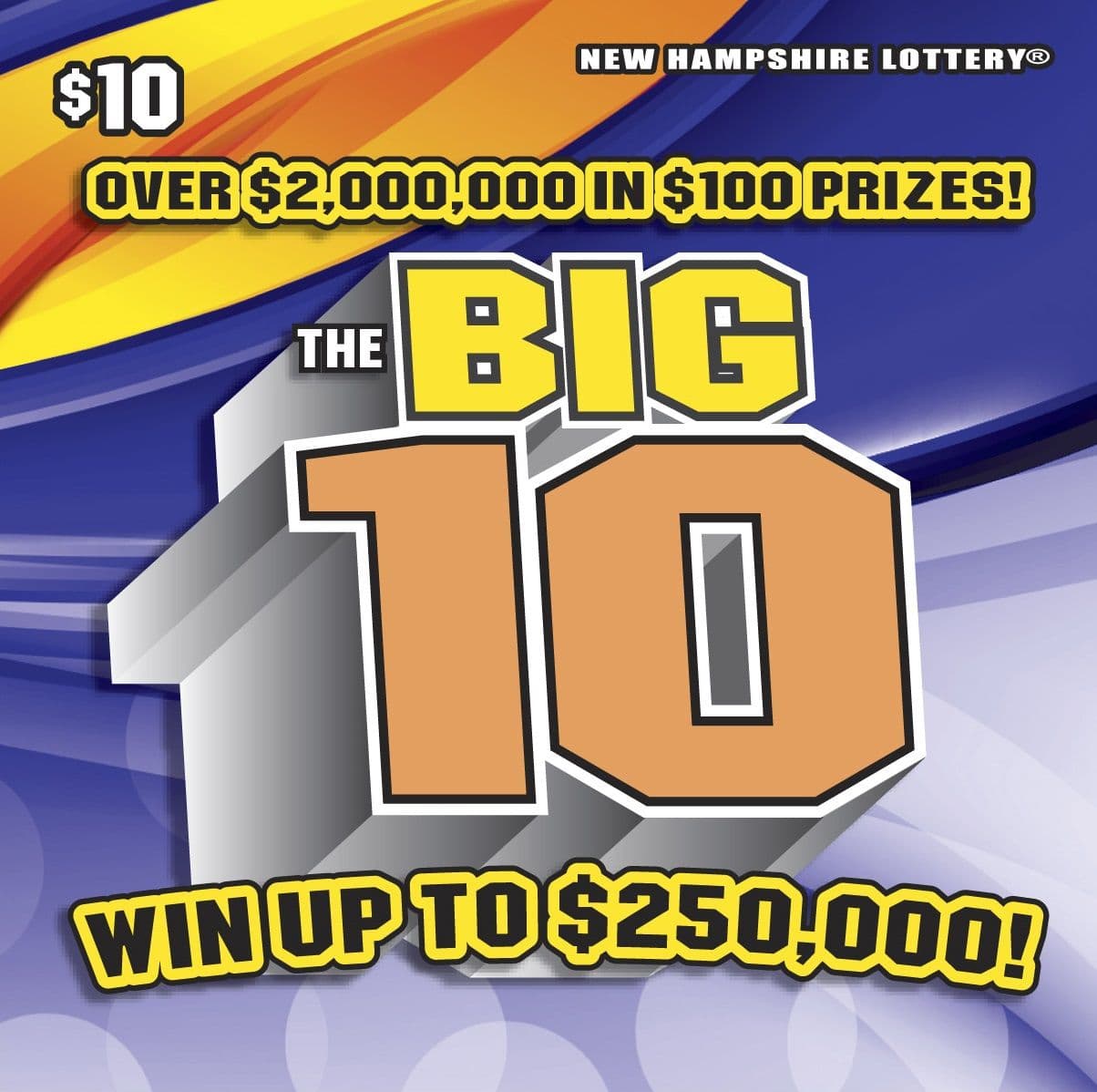 THE BIG 10 scratch-off ticket