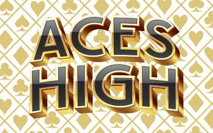 ACES HIGH scratch-off ticket