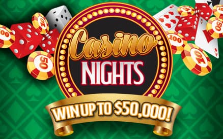 CASINO NIGHTS scratch-off ticket
