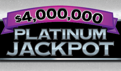 $4,000,000 PLATINUM JACKPOT scratch-off ticket