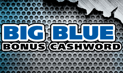 BIG BLUE BONUS CASHWORD 2023 scratch-off ticket