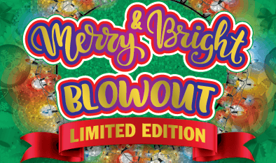 MERRY & BRIGHT BLOWOUT scratch-off ticket
