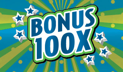 BONUS 100X scratch-off ticket