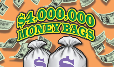 $4,000,000 MONEY BAGS scratch-off ticket