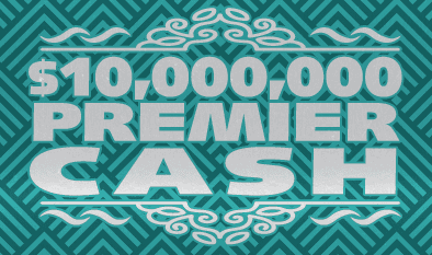 $10,000,000 PREMIER CASH scratch-off ticket