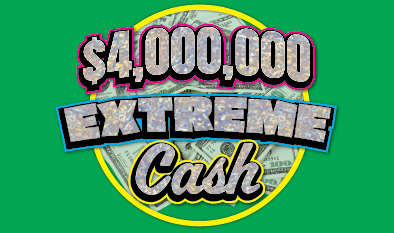 $4,000,000 EXTREME CASH scratch-off ticket