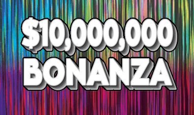 $10,000,000 BONANZA scratch-off ticket