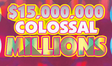 $15,000,000 COLOSSAL MILLIONS scratch-off ticket