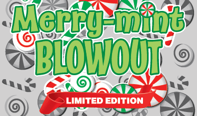 MERRY-MINT BLOWOUT scratch-off ticket
