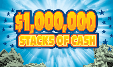 $1,000,000 STACKS OF CASH scratch-off ticket