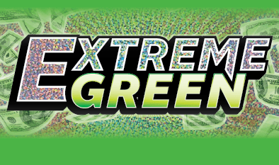 EXTREME GREEN scratch-off ticket