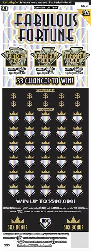 FABULOUS FORTUNE scratch-off ticket