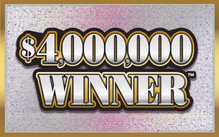 $4,000,000 WINNER scratch-off ticket