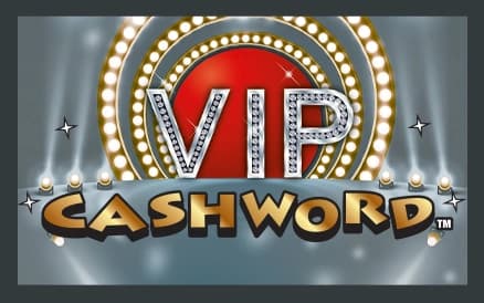 VIP CASHWORD scratch-off ticket