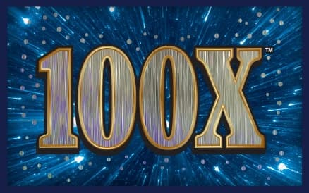 100X scratch-off ticket