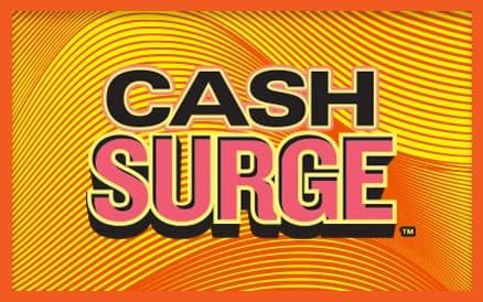 CASH SURGE scratch-off ticket