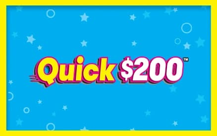 QUICK $200 scratch-off ticket