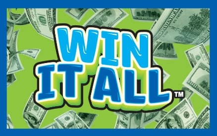 WIN IT ALL scratch-off ticket