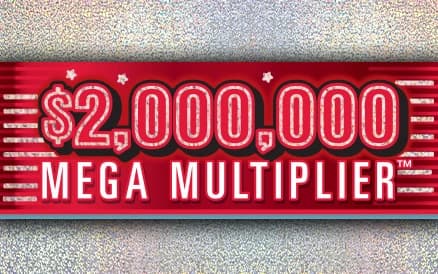 $2,000,000 MEGA MULTIPLIER scratch-off ticket