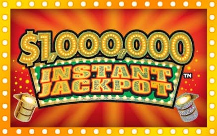 $1,000,000 INSTANT JACKPOT scratch-off ticket