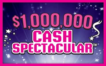 $1,000,000 CASH SPECTACULAR scratch-off ticket