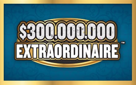 $300,000,000 EXTRAORDINAIRE scratch-off ticket