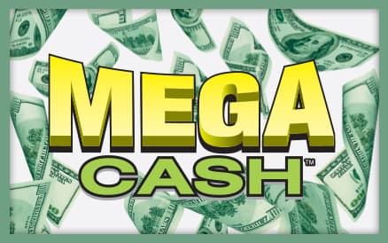 MEGA CASH scratch-off ticket