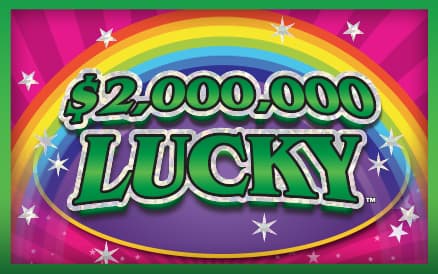 $2,000,000 LUCKY scratch-off ticket