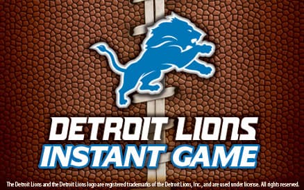 DETROIT LIONS scratch-off ticket