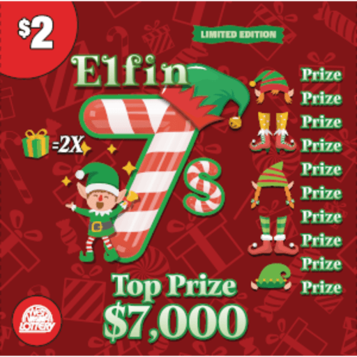 WICKED SEVENS - ELFIN SEVENS scratch-off ticket