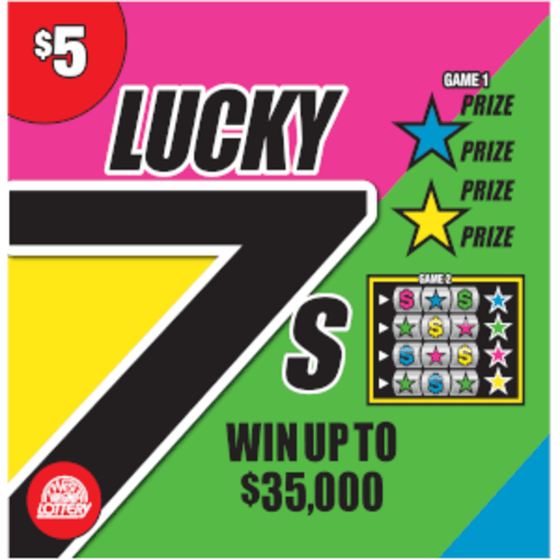 BIG 7S TREASURE-TROPICAL-INFINITY-LUCKY scratch-off ticket