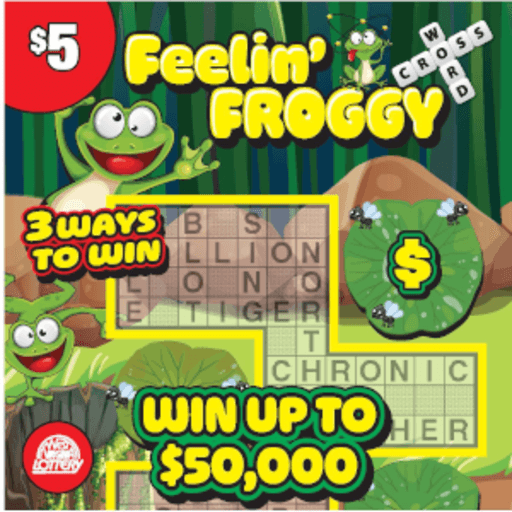 SMORE - FROGGY CROSSWORD scratch-off ticket