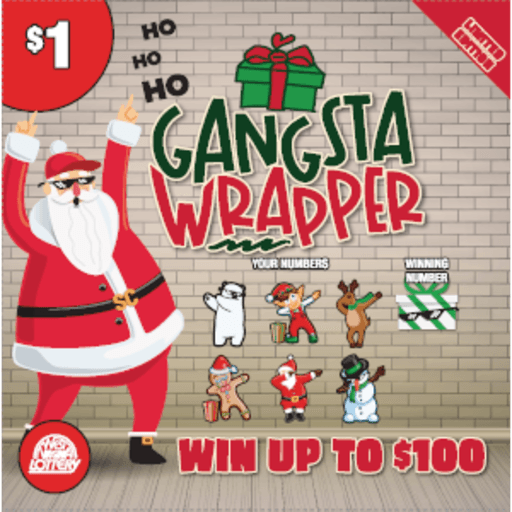 BONES - GANGSTA WRAPPER scratch-off ticket