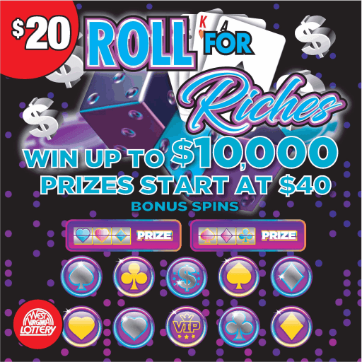 UNTAPPED FORTUNE Â ROLL FOR RICHES scratch-off ticket