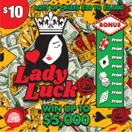 LADY LUCK scratch-off ticket