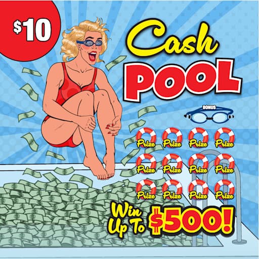 DOGGIE-POOL-CAT-CASH scratch-off ticket