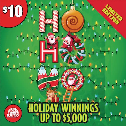 BOO - HO HO HO scratch-off ticket