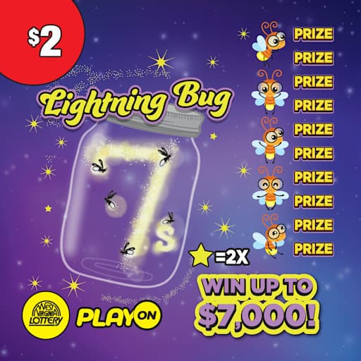 BUG - WAVE - ORANGE - HONEY 7S scratch-off ticket