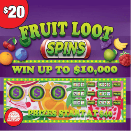 FRUIT LOOT SPINS - FABULOUS FORTUNE scratch-off ticket