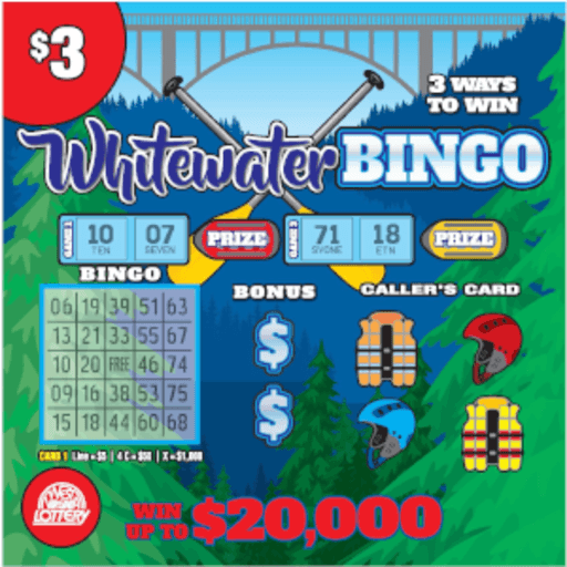 BEAR-SWEET-BURGER-WATER BINGO scratch-off ticket
