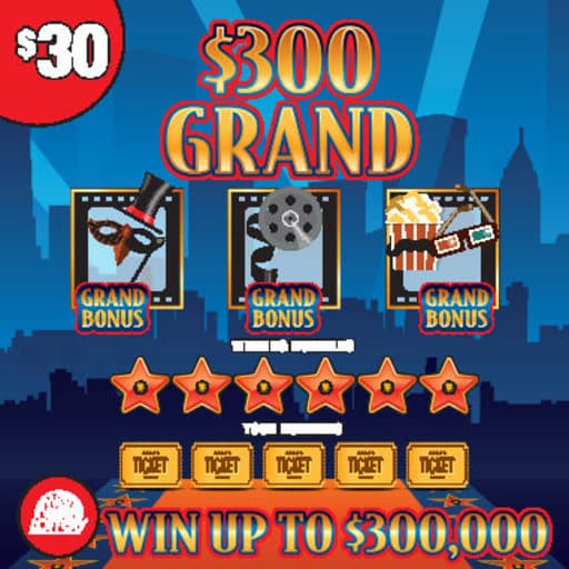 $300 GRAND scratch-off ticket