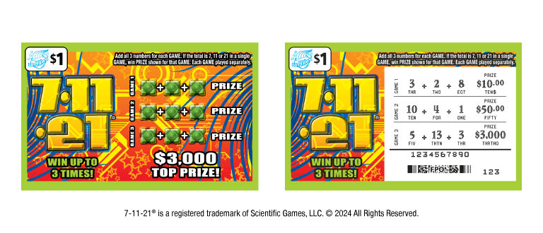 7-11-21 scratch-off ticket
