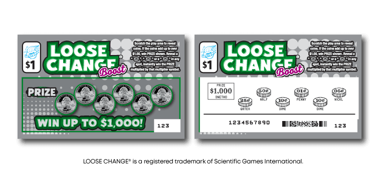 LOOSE CHANGE BOOST scratch-off ticket
