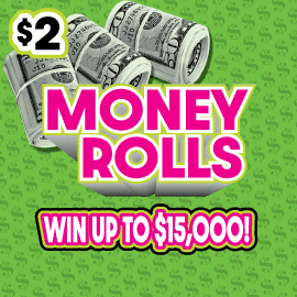 MONEY ROLLS scratch-off ticket