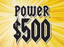POWER $500 scratch-off ticket