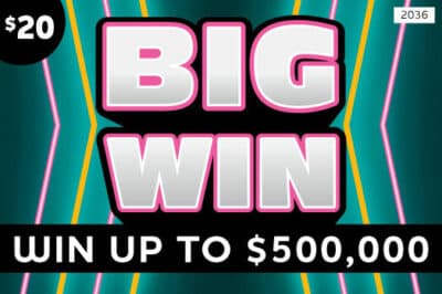 BIG WIN scratch-off ticket
