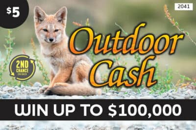 OUTDOOR CASH scratch-off ticket