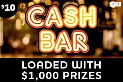 CASH BAR scratch-off ticket